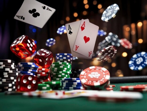 Roulette table Evolution Gaming roulette wheel and betting layout